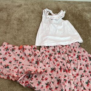 Mini Boden Cute Outfits Shirt Size 6/7 Skirt Size 7/8, and Shorts Size 8